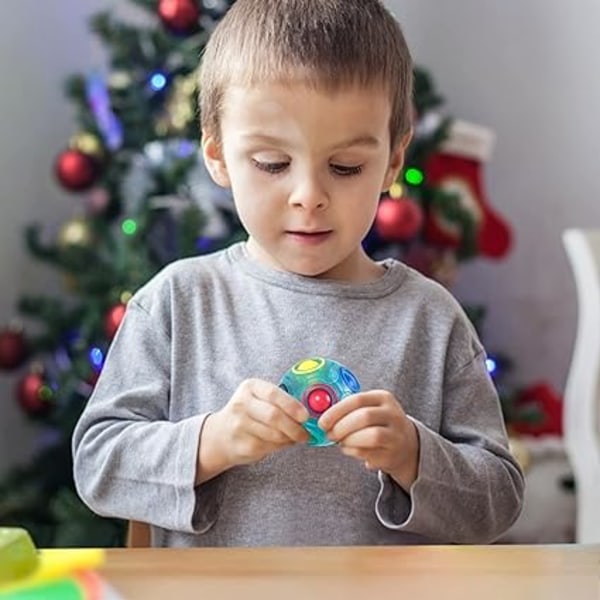 Rainbow Ball Dekompresjonssnurre (blå), Puslespill Moro