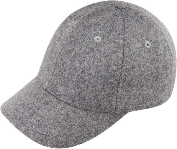 Vinter Baseball Cap med Fleeceforing til Mænd og Kvinder - Lysegrå