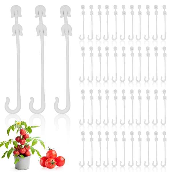 100 plant climbing hooks, tomato support clips