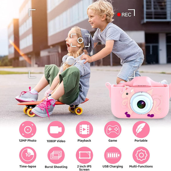 Kamera för barn, 2,0 tums digitalkamera för barn, mini
