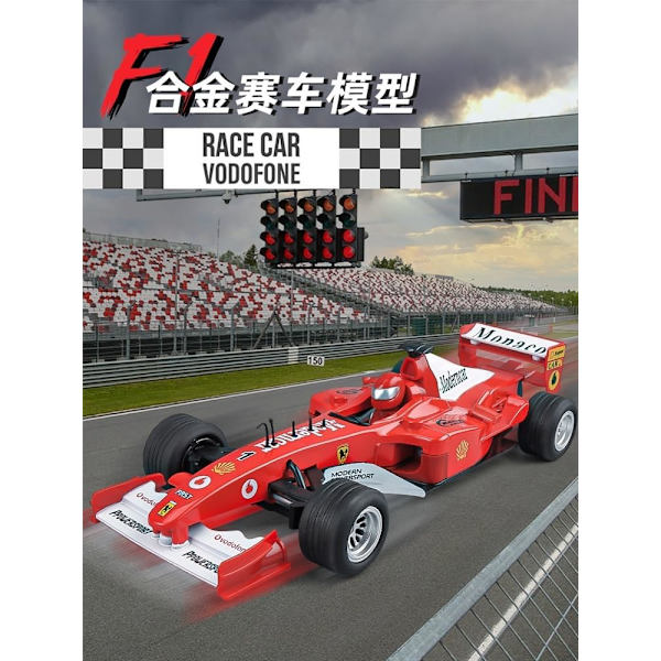 1:32 F1 Racing Bilmodell 2024 Legering Modell Ornament Realistisk Bil Samlarobjekt Leksak Present