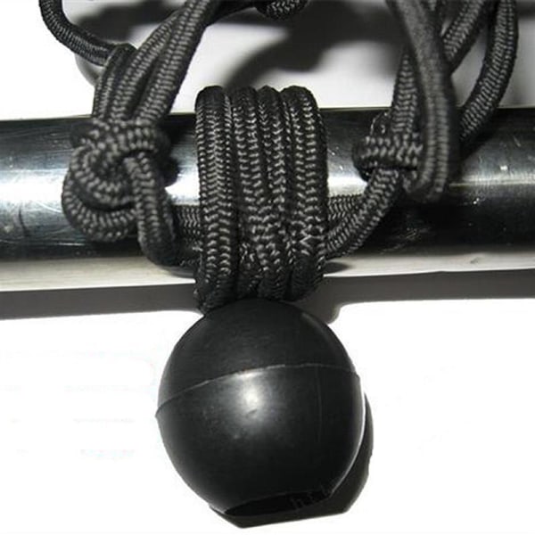 10 stycken gummiband med kula svart - Expanderselar gummi