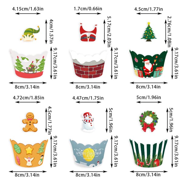 Julekakepynt - Kakekant for festkaker
