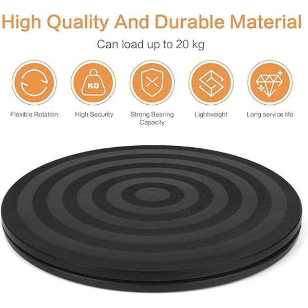 2 x 20 cm universel drejeskive 360° støtte 20 kg skridsikker stål