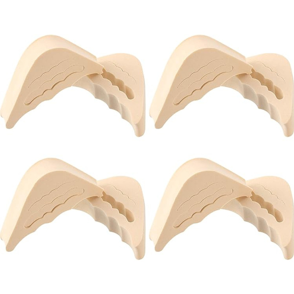 4 Par (beige) Justerbara Skofyllningar Överstora Unisex Skor