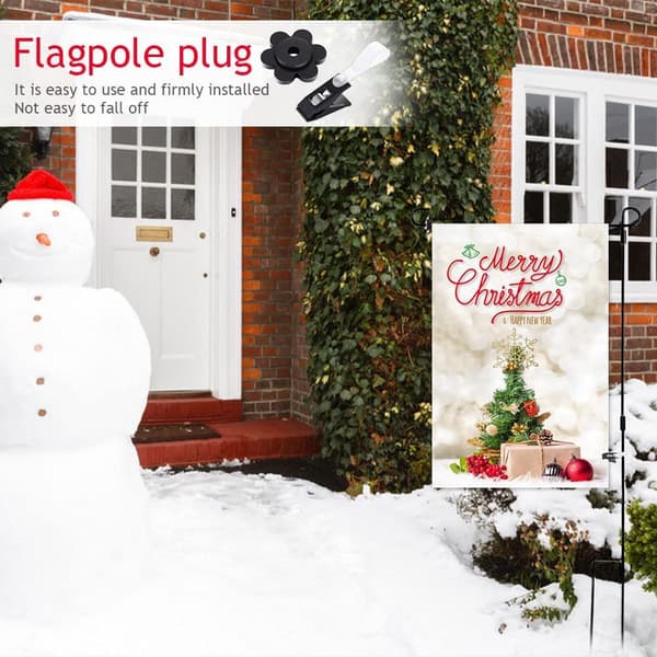 10 stk hageflagg gummipropp flaggfeste klipp hage uteplass