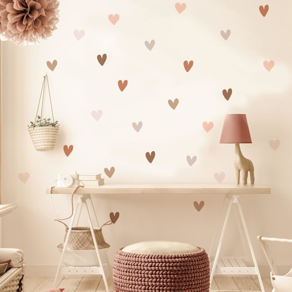 Boho Väggdekal för Flickrum 72 ST, (12 Ark)