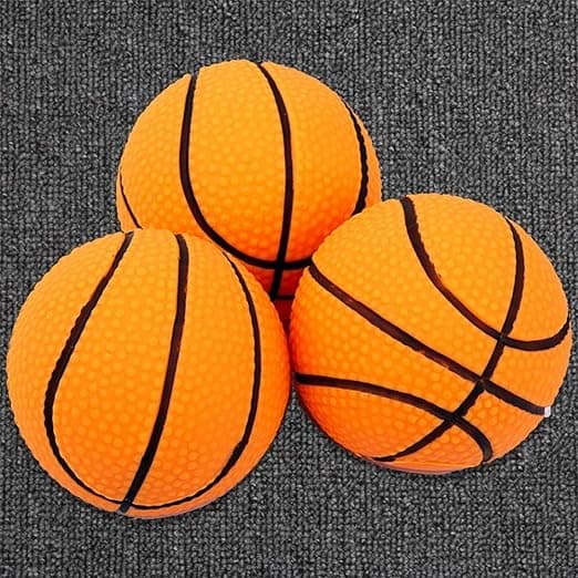 3-pack interaktiv hundleksak, pipande basketboll, hållbar