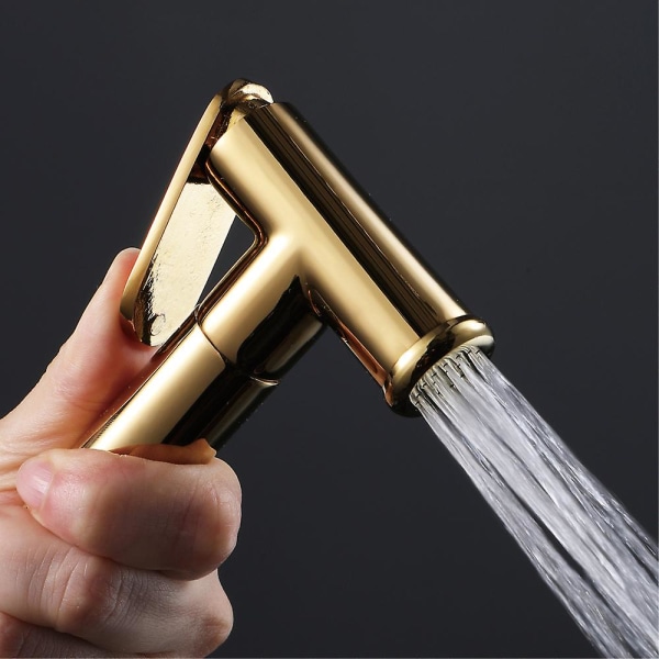 Sort Håndholdt Bidet Sprøjte Koldt Vand Håndbruser Toilet