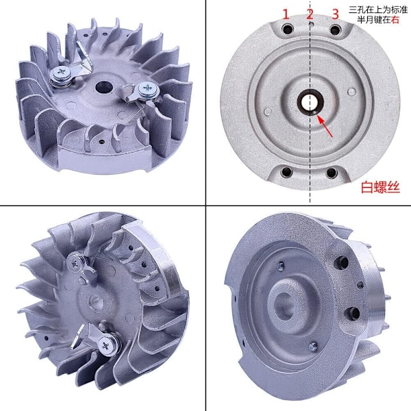 Reservedel for verktøy til maskiner for Jonsered CS2245 CS2250 & for Husquarna 445 450 motorsag, svinghjul montering
