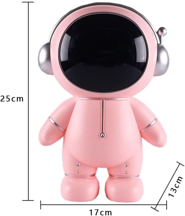 1 stk. Astronaut Pengeboks, Seddel- og Mønt Pengeboks