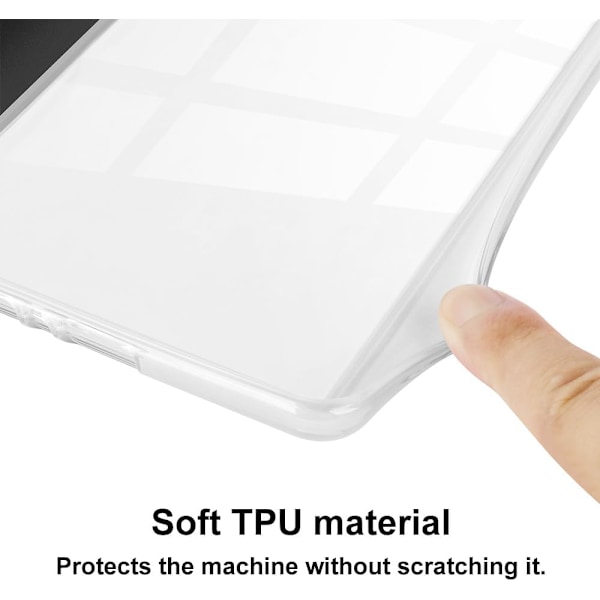 6-tommer Kindle-etui (11. generation - 2024), Ultraklart, Blødt, Fleksibelt, Transparent, TPU-bagside med automatisk dvaletilstand
