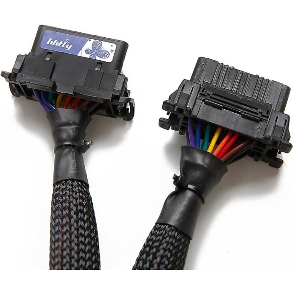 OBD II ODB2 Splitter 16-polig förlängningskabel Adapterone Point Two förlängningskabel Bil Datoranslutning Konverteringsplugg Hane och Hona 16-polig 30cm(b
