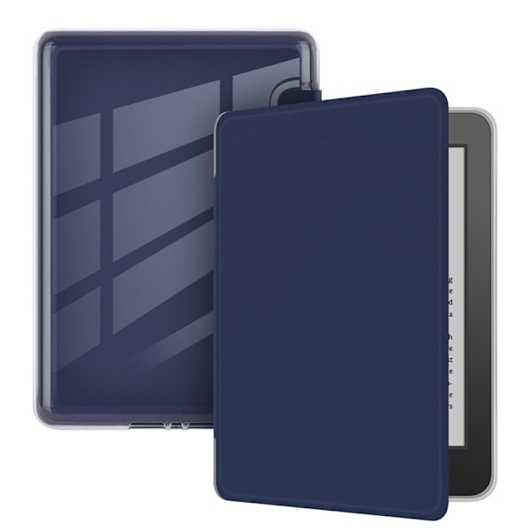6-tums Kindle-fodral (11:e generationen - 2024), Ultraklart, Mjukt, Flexibelt, Transparent, TPU-baksida med automatisk sömn/vakna