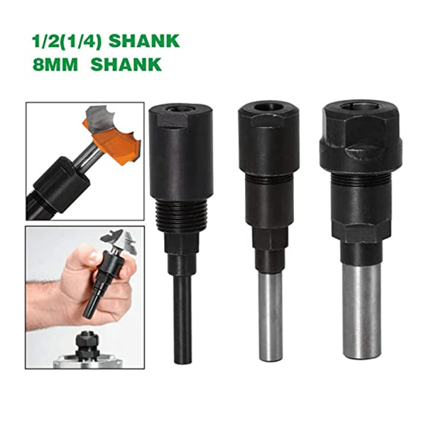 (8MM Skaft) Routerklemmeforlengelse Routerbit Klemmeforlengelse