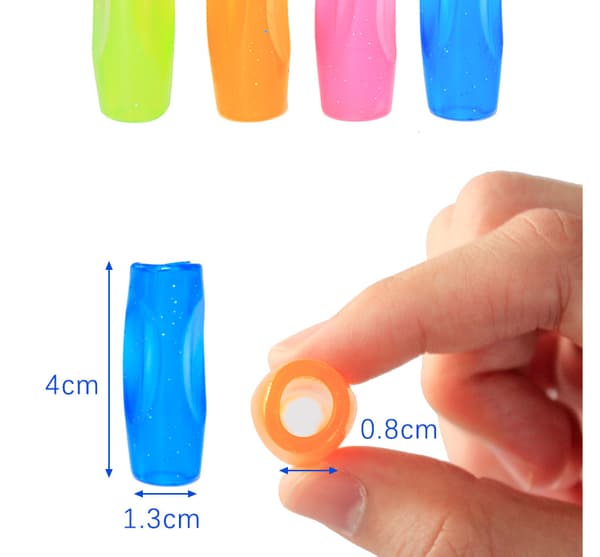 Pennclips, 8 Fingerclips, Färgglada Silikonclips, Grepp
