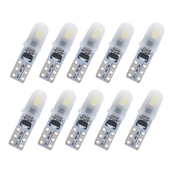 10 kpl T5 LED-autolamput, korkea kirkkaus, ei polariteettia