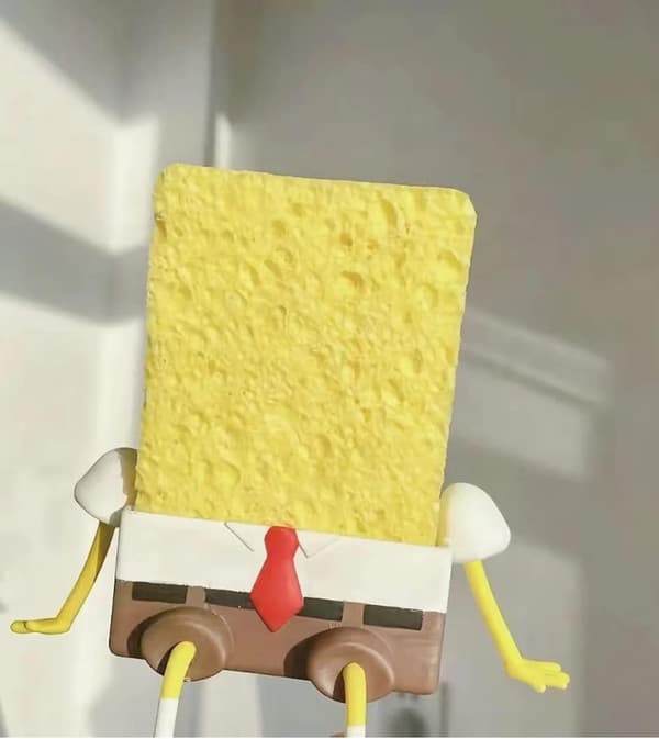 Sööt käsnänpidike käsnen kanssa, keittiön käsnänpidike