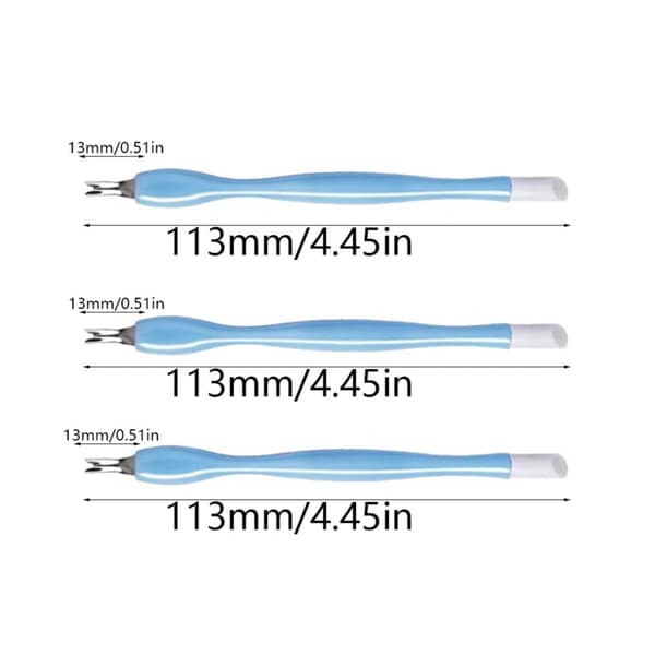 3 neglebåndsremover negleplejeværktøjer