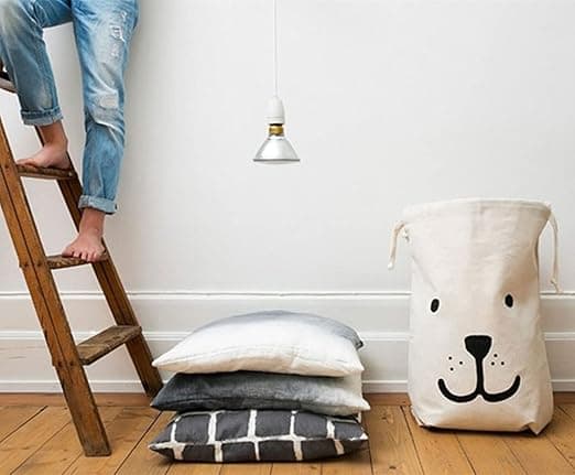 Tvättsäck 2-pack Stor 46*62cm Canvasväska med dragsko,