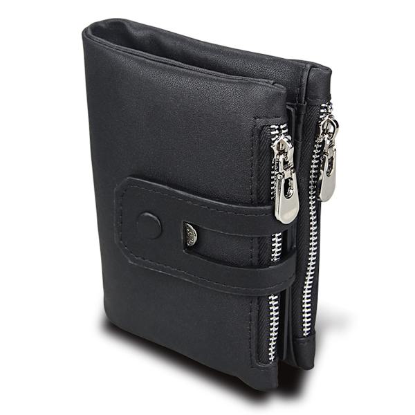 Rød Kontakter Kvinder Ægte Læder ID-kort Møntpung Clutch