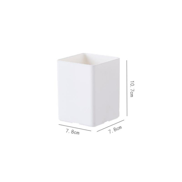 Plastik Organizer - Penneholder, Hvid