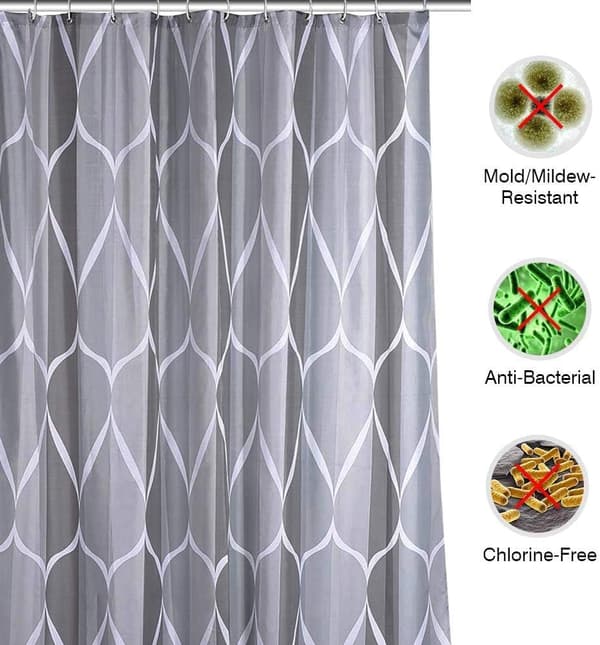 Dusjforheng, Vanntett Muggfri Polyester Badeforheng
