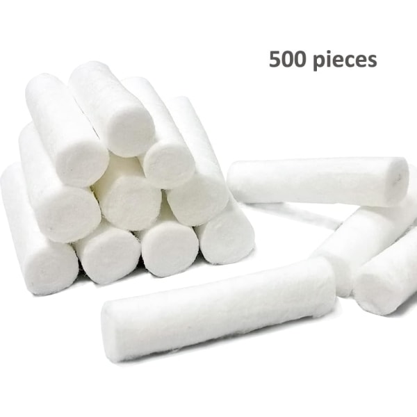 En set med 500 rullar dental bomull - engångsartiklar för tandvård