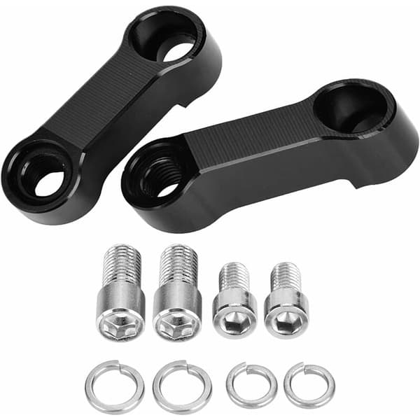 Motorcykel Bakspejl Montering Forlænger Adaptere, 2stk 10mm 8mm