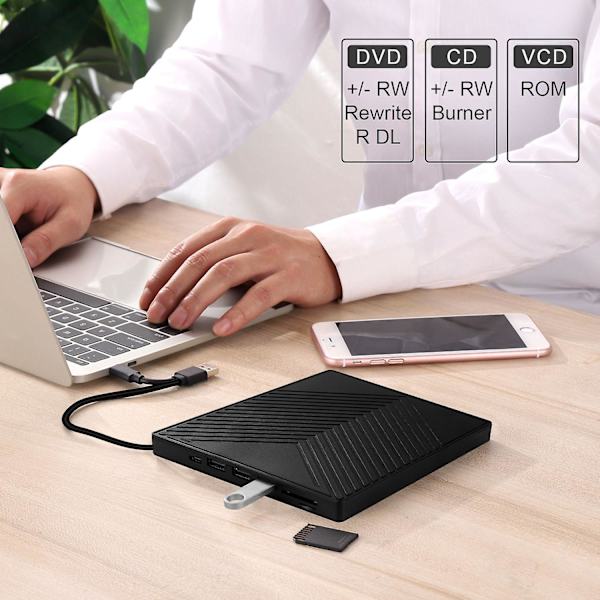 Extern USB 3.0/Type-C CD/DVD-enhet