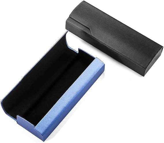 2-pack glasögonfodral, hårt skal, träfodral