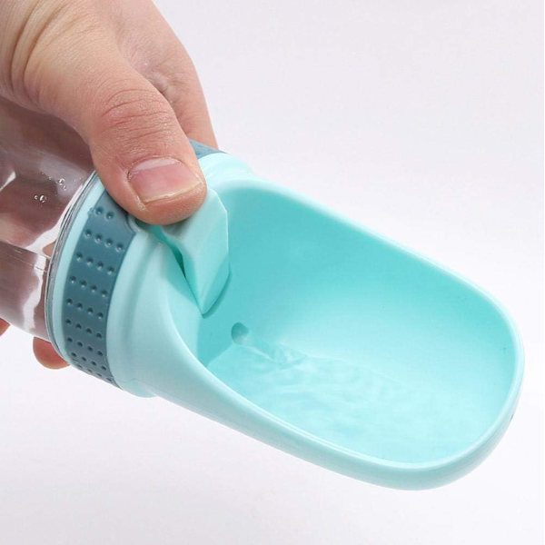Koiran vesipullo, 350 ml, pullo koirille, vesidispenseri