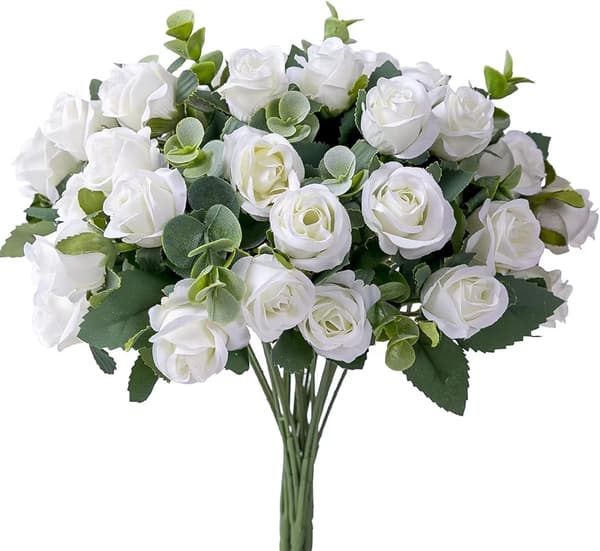 2 stk (Hvit) Kunstige Blomster til Senterpynt Kunstige