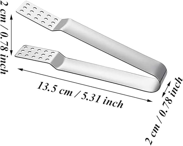 4 stk. Rustfritt Stål Sukker Klips, Tepose Klips, Slitesterk