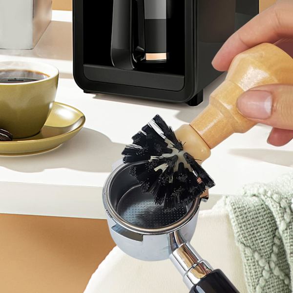 En beskyttende Espresso tampestik rengøringsbørste, kaffe