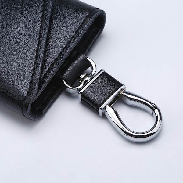Läder Nyckelhållare Plånbok Unisex Nyckelring med 6