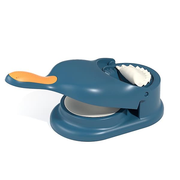 Blå 2 i 1 Dumpling Mold Dumpling Skin Rolling Dough Labor Saving Kitchen Dumpling Machine Dumpling Skin Machine Tool
