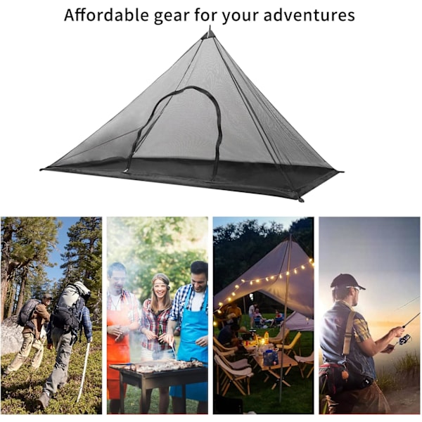 Camping Myggnät Tält med Bärväska, Bug Net för Camping Säng,