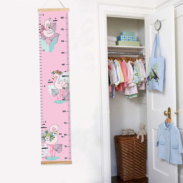 Djurbilder Väggmätare för Barn, Baby Höjdmätare, Canvas Höjdmätare för Pojkar Flickor (Djurbilder 9)