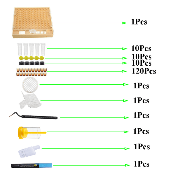 1 sæt nødvendige biforsyninger Værktøjer Biavlerstartsæt og