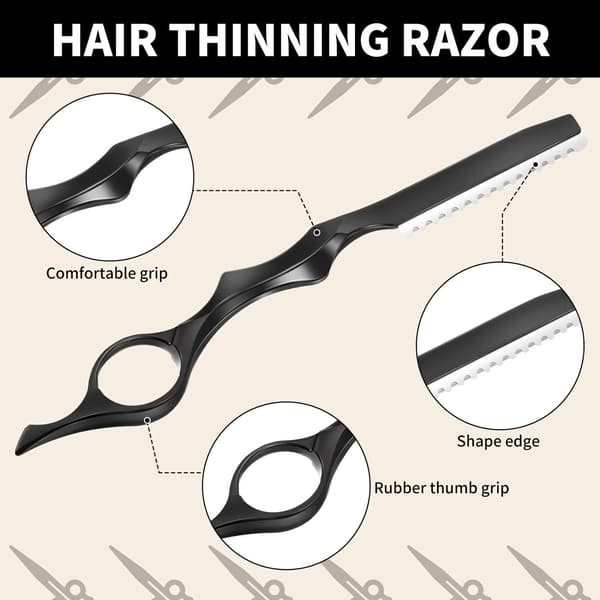11 Dele Hårklipp Razor Hårtynding Kam Klippe Razor