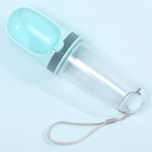 Koiran vesipullo, 350 ml, pullo koirille, vesidispenseri