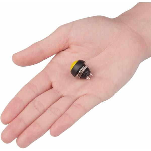 Rød 20 stk 12mm Mini Momentary Trykknappbryter, Vanntett Trykknapp