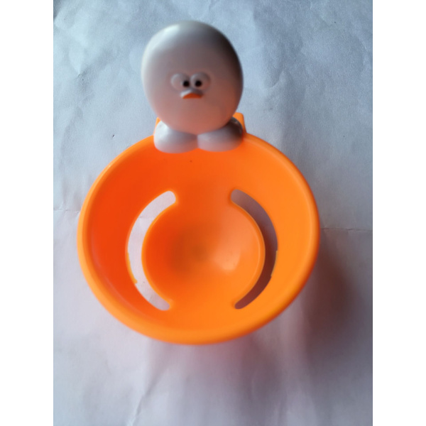 1 köksredskap äggseparator, orange/vit
