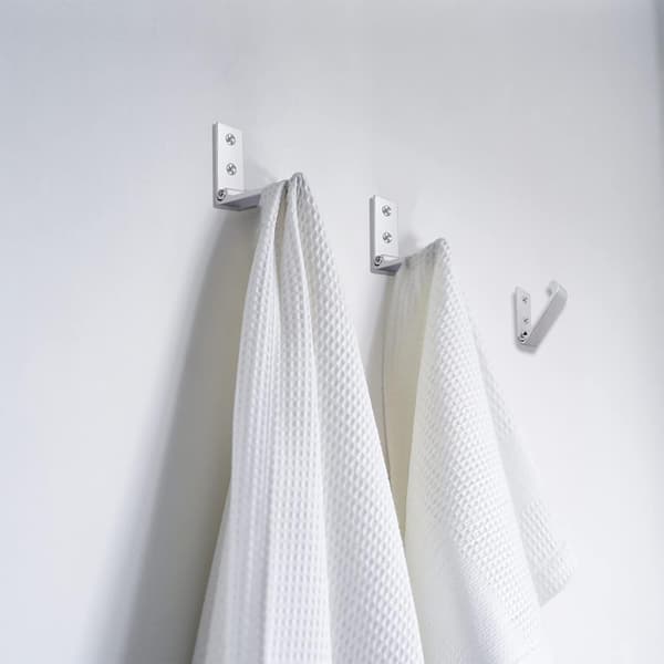 Foldbare veggkroker 6 stk Rustfritt aluminium Foldbare veggkroker