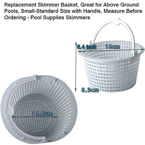 (2 Pieces)SPX1091C Skimmer Basket Compatible with Hayward Automat