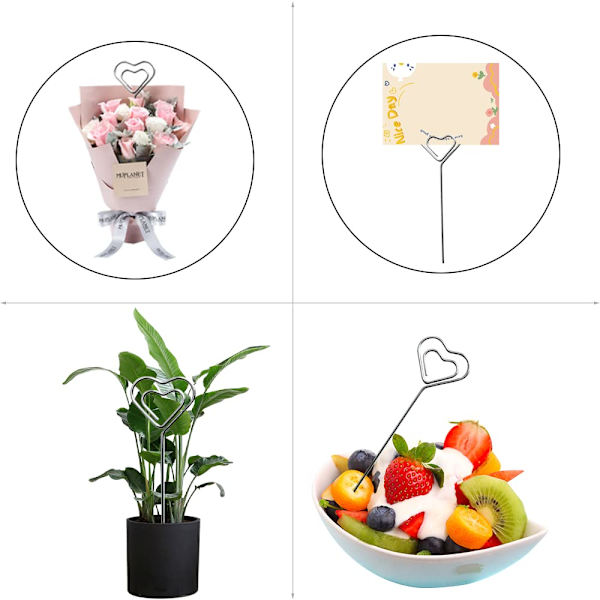 6 stk. trådnotatblokk for fest, bryllup, kakedekorasjon