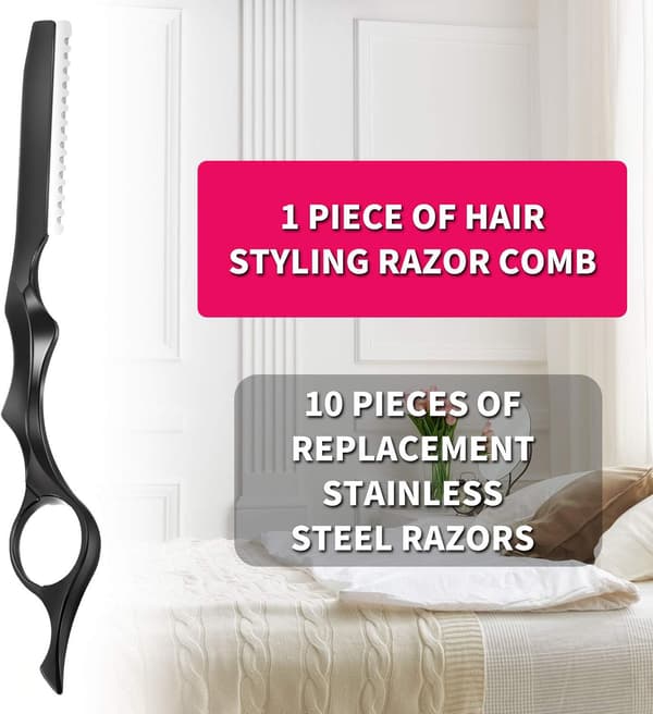 11 Dele Hårklipp Razor Hårtynding Kam Klippe Razor