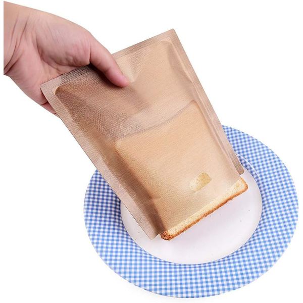20 Pak Genanvendelige Toastieposer, Non-Stick, Vaskbare Teflon Toast