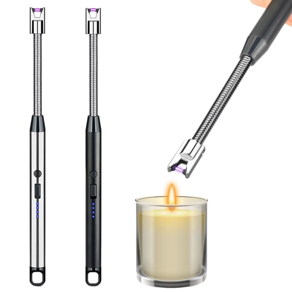 2-delad ljuständare med USB laddning för aromaterapi, ljus, grill, camping